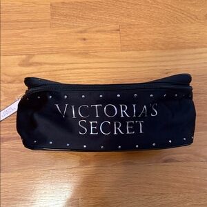 Victoria's Secret Black Studded Cosmetic Case